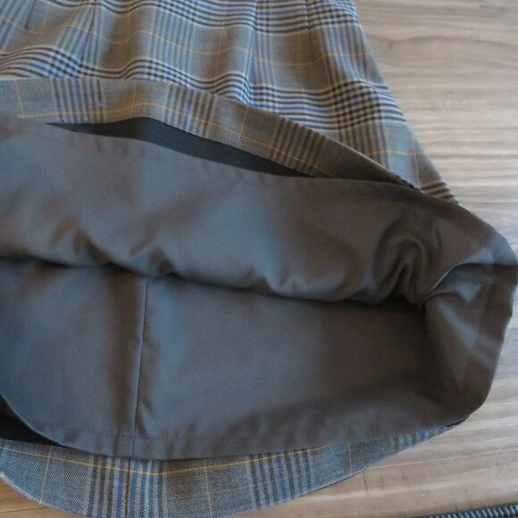 SEA NEW YORK Wool Blend Plaid Dark Academia Shift Dress Officecore - Size US 0 - Picture 15 of 16